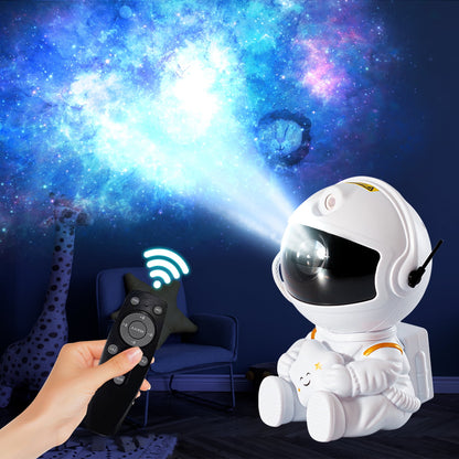 Transform Your Space with the Astronaut Star Projector Night Light - Color Changing LED Galaxy Lamp with Remote Control for Kids and Adults - Perfect for Bedrooms, Parties, and Holidays
