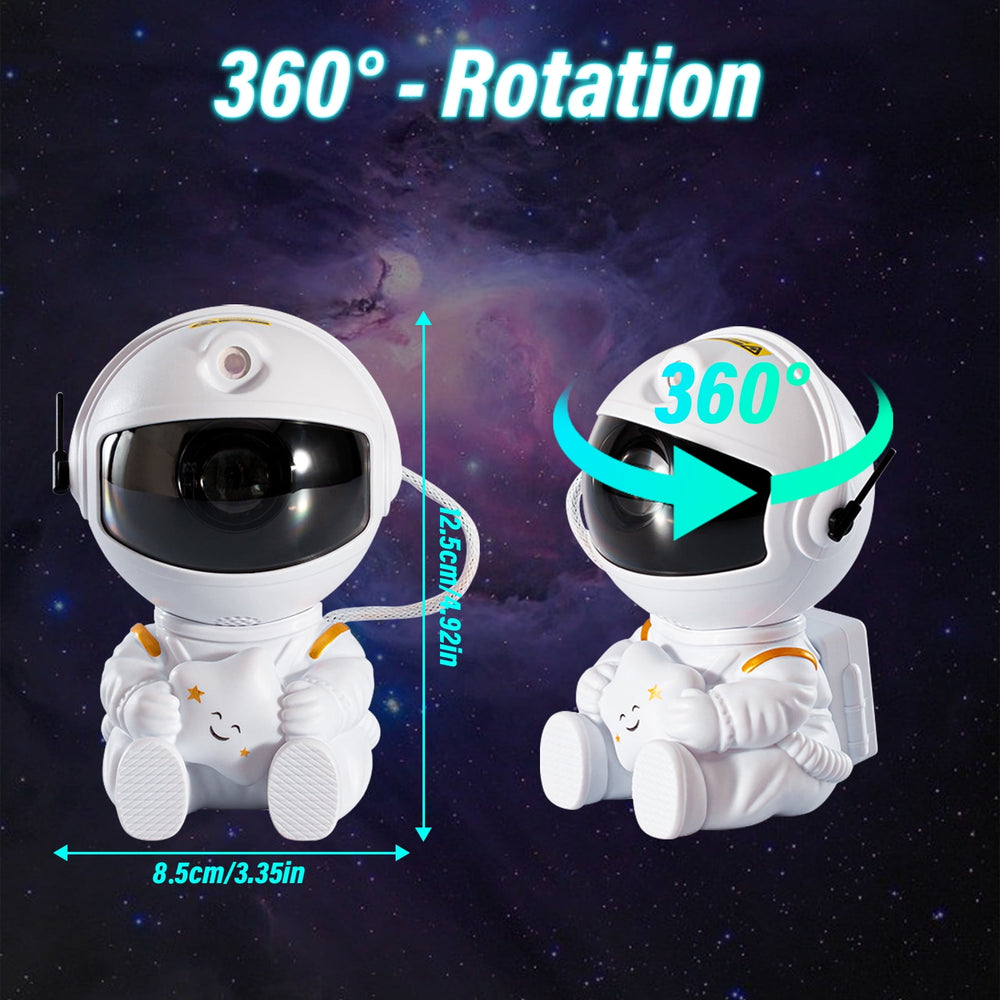 Transform Your Space with the Astronaut Star Projector Night Light - Color Changing LED Galaxy Lamp with Remote Control for Kids and Adults - Perfect for Bedrooms, Parties, and Holidays