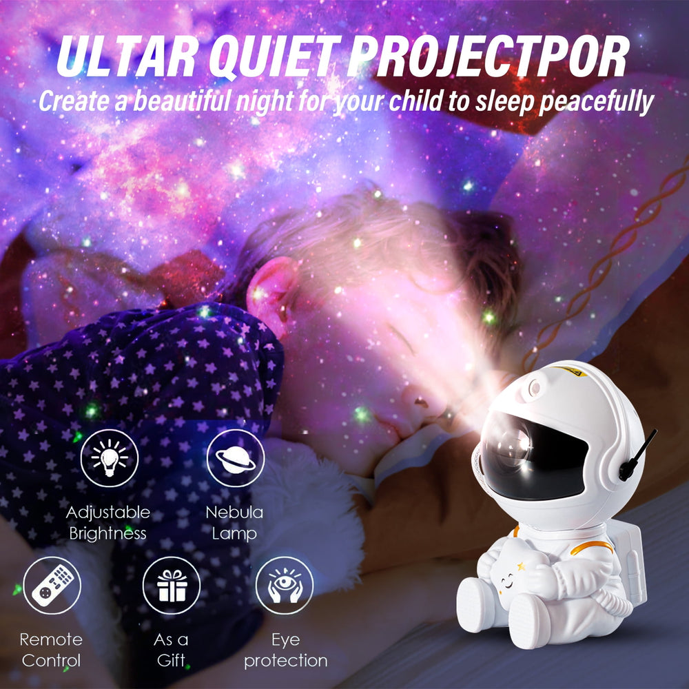 Transform Your Space with the Astronaut Star Projector Night Light - Color Changing LED Galaxy Lamp with Remote Control for Kids and Adults - Perfect for Bedrooms, Parties, and Holidays